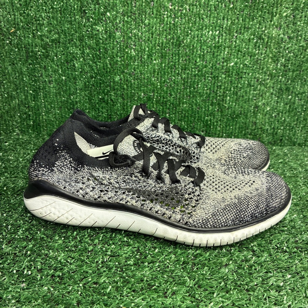 Nike Free RN Flyknit 2018 Running Breathable Athleisure Sneaker Black Womens 6.5